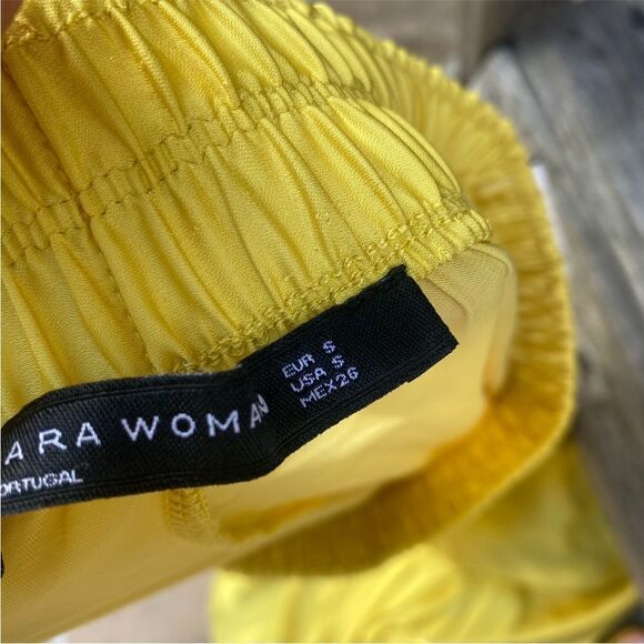 Zara yellow silky maxi skirt size small - Picture 7 of 7